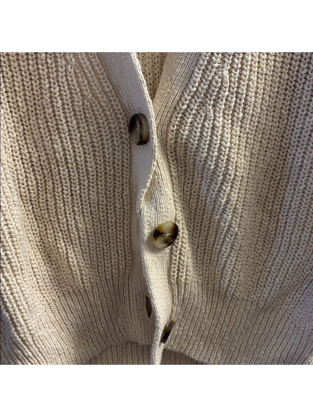 Madewell Textured Cream Cardigan - Picture 4 of 5